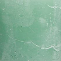Article Bougies de couleur unie bougies pilier en jade vert 70×80mm 4 pcs