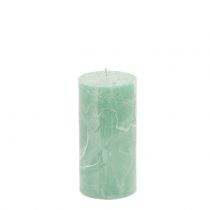 Article Bougies unies vert clair 50x100mm 4 pcs