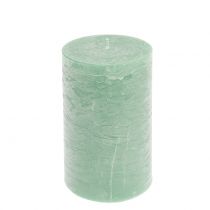 Article Bougies colorées unies vert clair 85x150mm 2pcs