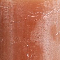 Article Bougies de couleur unie bougies pilier caramel 70×120mm 4 pcs