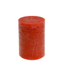 Article Bougies colorées unies orange 85x120mm 2pcs