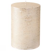 Article Bougies colorées unies platine 85x120mm 2pcs