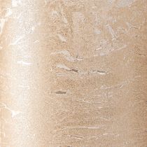Article Bougies colorées unies platine 85x150mm 2pcs