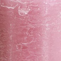 Article Bougies de couleur unie bougies pilier roses vieux rose 70×120mm 4 pcs