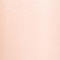 Article Bougies unies roses bougies piliers rose clair 60×80mm 4 pcs