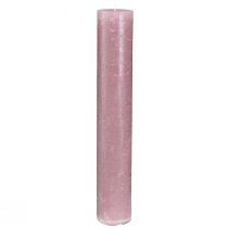 Article Bougies Vieux rose Teintes dans la masse 50×300mm 4 pcs