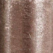Article Bougies piliers de couleur unie cuivre 85mmx200mm 2 pcs