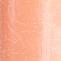 Article Bougies piliers de couleur unie pêche 85x200mm 2 pcs
