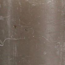 Article Bougies piliers de couleur unie bougies marron 60x100mm 4 pcs