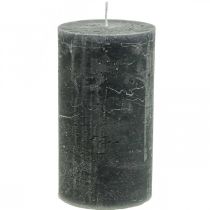Article Bougies unies anthracite différentes tailles