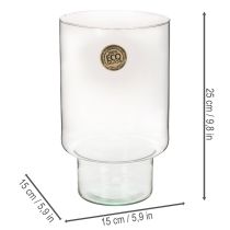 Article Récipient cylindrique en verre Eco Glass 25 cm