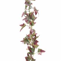 Guirlande de lierre vert, bordeaux 182,5 cm