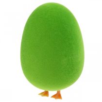 Article Décoration d&#39;oeuf de Pâques avec pattes Décoration d&#39;oeuf de Pâques oeuf vert H13cm 4 pièces