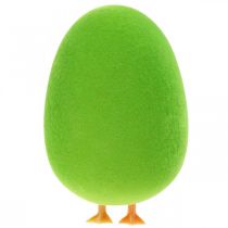 Article Décoration d'oeuf de Pâques avec pattes Décoration d'oeuf de Pâques oeuf vert H13cm 4 pièces