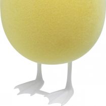 Article Oeuf décoratif avec pattes jaune décoration de table Oeuf figure décorative de Pâques H25cm