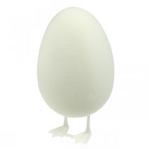 Article Oeuf déco avec pattes Oeuf de Pâques blanc Décoration de table Figurine de Pâques H25cm