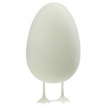 Article Oeuf déco avec pattes Oeuf de Pâques blanc Décoration de table Figurine de Pâques H25cm