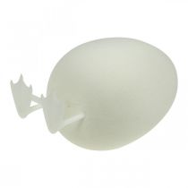 Article Oeuf déco avec pattes Oeuf de Pâques blanc Décoration de table Figurine de Pâques H25cm
