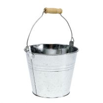 Article Seaux Ø14cm H12cm 6 pièces Zinc brillant.