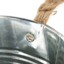 Article Seau avec anses en corde Ø14cm H12cm