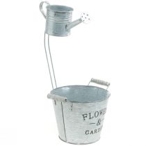 Article Cache-pot décoratif, seau avec cache-pot, cache-pot, seau en métal H38cm Ø16.5cm/Ø7cm