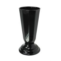 Vase à sertir &quot;Szwed&quot; noir Ø16cm, 1p