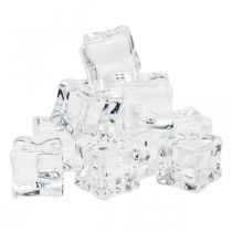 Glaçons artificiels glace décorative transparent 2cm 30pcs