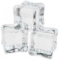 Glaçons artificiels glace décorative transparent 2cm 30pcs
