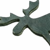 Article Décoration à disperser rennes noir, argent, gris foncé assorti 4cm 72 pcs