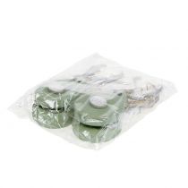 Article Tête d'élan menthe à suspendre 14,5cm x 7,2cm 4 pcs