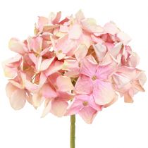 Article Hortensia artificiel élégant en rose pastel 58cm 2pcs