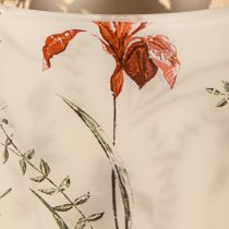 Article Élégant bougeoir à motif floral pour une décoration harmonieuse, 12,5 cm, lot de 2