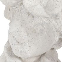 Article Figurine décorative de tête de gnome pour une touche d'élégance dans le jardin et le salon, grise, 30 cm