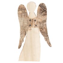 Article Figurine d'ange en bois et écorce de bouleau, 30 cm