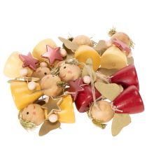 Article Pendentif décoratif ange avec étoile à suspendre, 5 cm, lot de 9