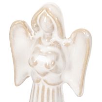 Article Bol décoratif en forme d'ange avec petite figurine et porte-bougie chauffe-plat rond, 10 cm, lot de 3