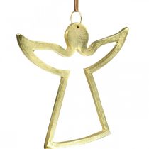 Pendentifs en métal, anges décoratifs, décoration avent dorée 15×16,5cm
