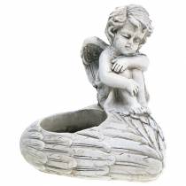 Décoration de tombe photophore ange 10cm 2pcs