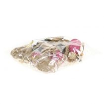 Article Anges en bois à suspendre gris, rose 7,5 cm 6 pcs