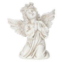 Article Figurine d'ange en prière, décoration funéraire, assise, 13 cm, lot de 2