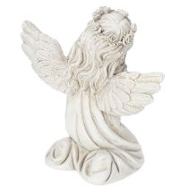 Article Figurine d'ange en prière, décoration funéraire, assise, 13 cm, lot de 2