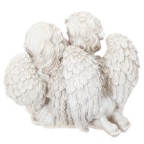 Article Décoration d'anges pour enfants, couple d'anges avec sculpture de cœur, 24 cm