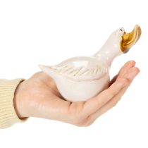 Article Figurine décorative de canard en céramique, 13 cm, lot de 2, idéale pour attirer tous les regards dans votre salon.
