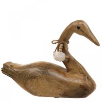 Article Déco canard canard en bois déco bois de manguier 29x8.5x21.5cm