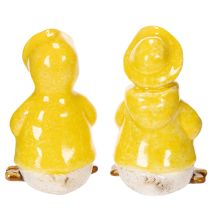 Article Figurines de canards en imperméable Céramique, idéales pour décorer balcon et jardin 11cm Lot de 4