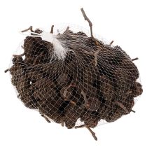 Article Cônes d'aulne naturels, en vrac, pour la décoration, 3 cm, 300 g, brun naturel.