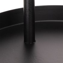 Article Plateau décoratif rond en métal à deux niveaux, 58 cm