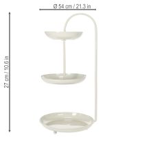 Article Décoration de table à trois niveaux, idéale pour les salons, les occasions spéciales et les mariages, 55 cm