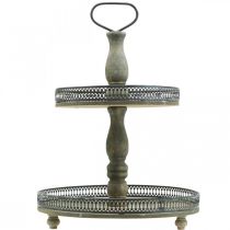 Article Présentoir à Gâteau Déco Plantes en Bois Présentoir à Gâteau Vintage H47cm Ø34cm