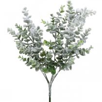 Branche artificielle d&#39;eucalyptus enneigée déco branche eucalyptus Noël 48cm